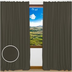 Портьеры Amore Mio Блэкаут 200*270 см - 2 шт. Коричневые