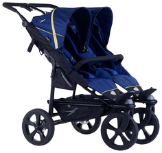 Коляска для двойни прогулочная TFK Twin (ТФК Твин) Trail Twillight Blue T-TWT-19-333