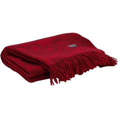 Плед Gant Home 1,5-спальный GLORY FLOWER THROW 130x180см, бордовый