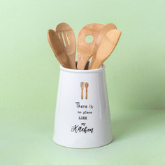 Набор подставка и 5 бамбуковых ложек Easy Life KITCHEN ELEMENTS