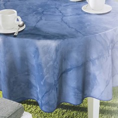 Скатерть овальная Milano, 140x190 см., цвет голубой Peyer