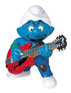 Фигурка персонажа The Smurfs Гномик с гитарой Schleich