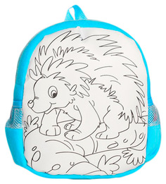 Рюкзак с рисунком под роспись Ежик + фломастеры 5 цветов Школа талантов