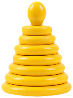 Пирамидка жёлтая, 8 деталей RNToys