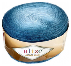 Пряжа "Angora Gold ombre batik" 20% шерсть, 80% акрил 825м/150гр (7294 принт) ALIZE