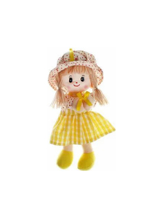 Текстильная кукла с присоской "Девочка в панамке в горошек", 25 см Sima Land