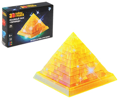 Пазл 3D кристаллический, "Пирамида", 18 деталей Забияка