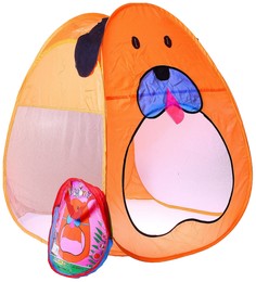Игровая палатка Sima-land пёс - барбос цвет оранжевый без дна
