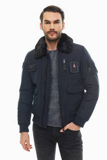 Куртка мужская Aeronautica Militare AB1789CT2518 08184 синяя 52 IT