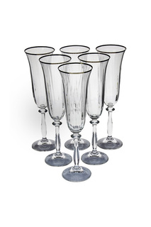 Бокал для шампанского, 6 шт BOHEMIA CRYSTAL