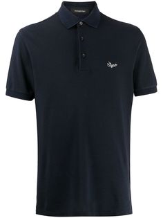 Ermenegildo Zegna рубашка-поло с вышитым логотипом