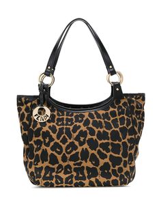 Fendi Pre-Owned сумка-тоут с леопардовым принтом