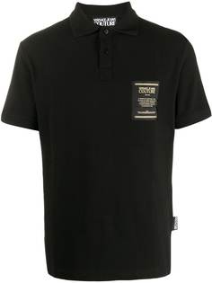 Versace Jeans Couture рубашка-поло с нашивкой-логотипом