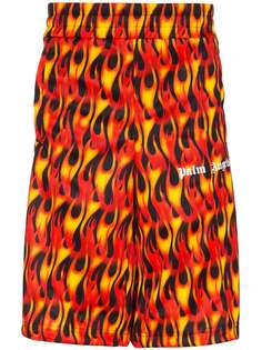 Palm Angels шорты с принтом Burn