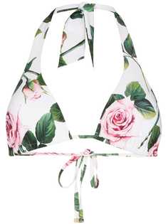 Dolce & Gabbana лиф бикини с цветочным принтом