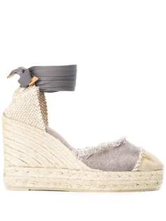 Castañer Catalina frayed wedge espadrilles