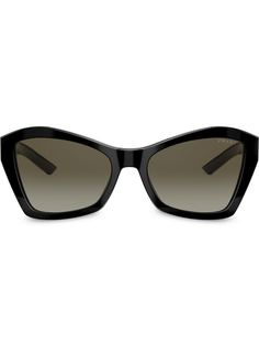 Prada Eyewear солнцезащитные очки в геометричной оправе