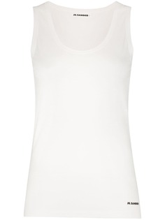 Jil Sander топ с U-образным вырезом