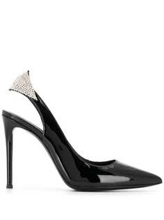 Giuseppe Zanotti декорированные туфли с ремешком на пятке и кристаллами