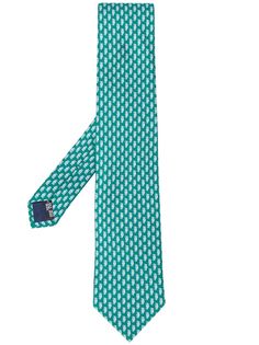 Salvatore Ferragamo галстук с принтом