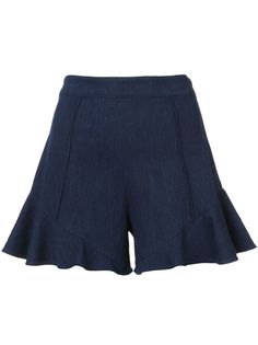 Josie Natori шорты с оборками на подоле