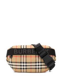 Burberry поясная сумка в клетку