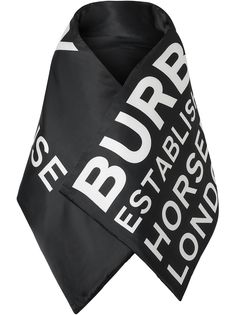 Burberry дутый шарф с принтом Horseferry