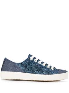 Maison Margiela кеды Tabi с блестками