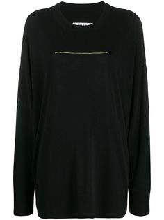 Mm6 Maison Margiela джемпер с контрастной строчкой