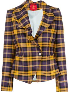 Vivienne Westwood Pre-Owned приталенный жакет 1990-х годов в клетку