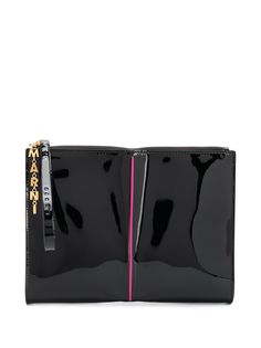 Marni клатч с контрастной полоской