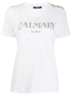Balmain футболка с логотипом