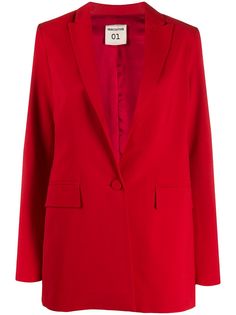 Semicouture однобортный блейзер прямого кроя