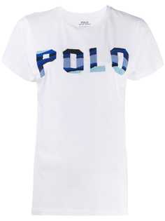 Polo Ralph Lauren футболка с логотипом из бисера