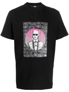 Karl Lagerfeld футболка с принтом Karl