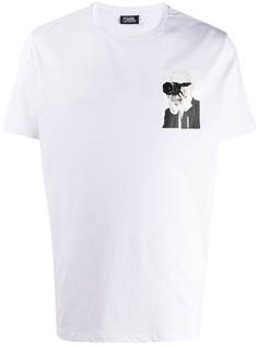 Karl Lagerfeld футболка с принтом Karl