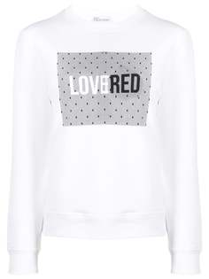 Red Valentino толстовка с принтом LoveRed