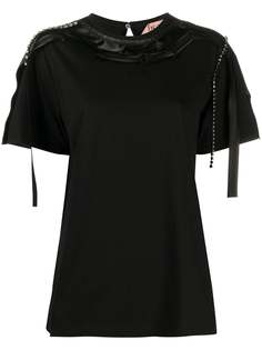 Nº21 faux-crystal detailed T-shirt