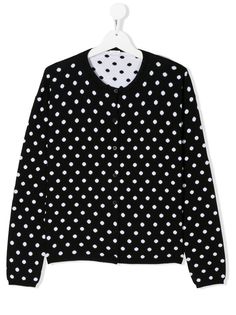 Il Gufo TEEN polka-dot print cardigan