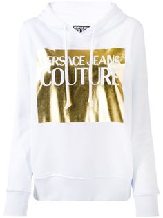 Versace Jeans Couture metallic logo hoodie