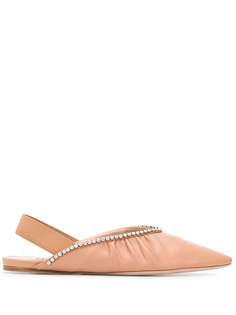 Miu Miu декорированные балетки
