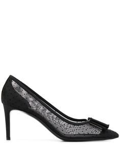 Salvatore Ferragamo Vara bow mesh pumps