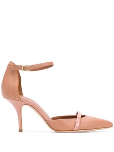 Malone Souliers Booboo 85mm leather-trimmed pumps