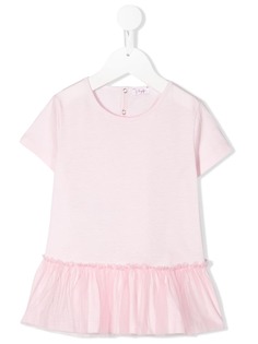 Il Gufo tulle trim T-shirt