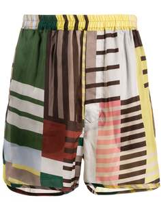 Rick Owens striped lightweight shorts