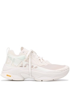 Brandblack mesh-insert low top trainers