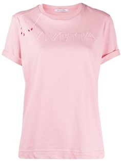 Vivetta embroidered logo T-shirt