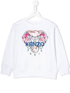 Kenzo Kids embroidered elephant logo sweatshirt