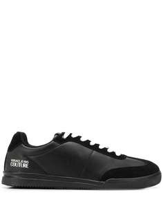 Versace Jeans Couture suede-trimmed low top trainers