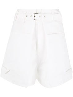 Isabel Marant belted flared short shorts